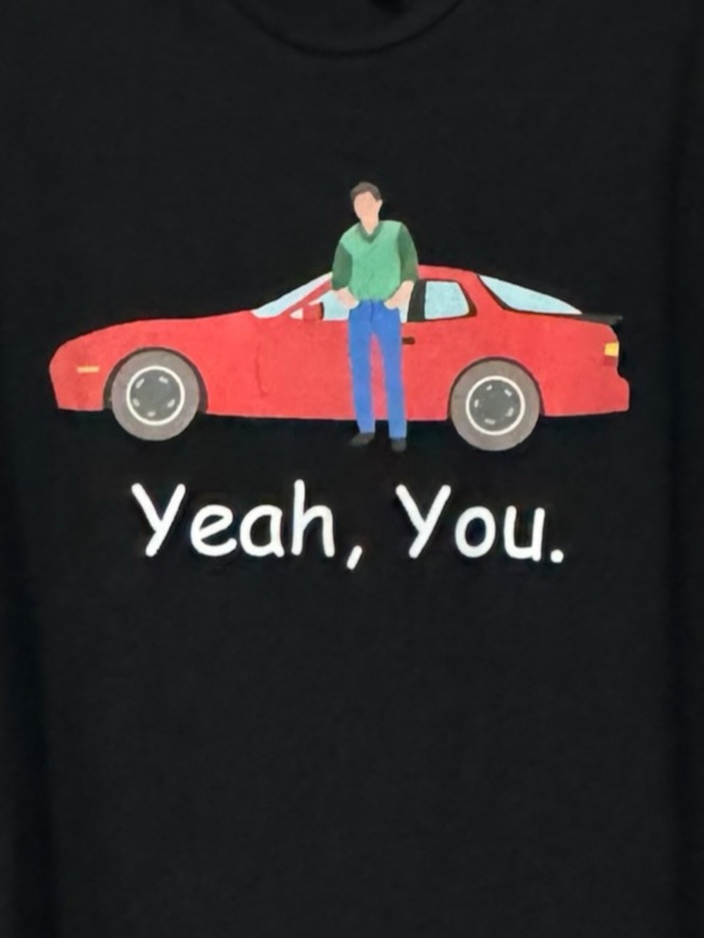 SIXTEEN CANDLES Jake Yeah, You Graphic T‑Shirt L 21” p2p Black EUC - Picture 4 of 8